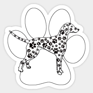 Fun Dalmatian - Purple Sticker